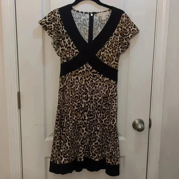 Michael Michael Kors Women's Printed Crisscross Border Dress - Picture 3 of 7